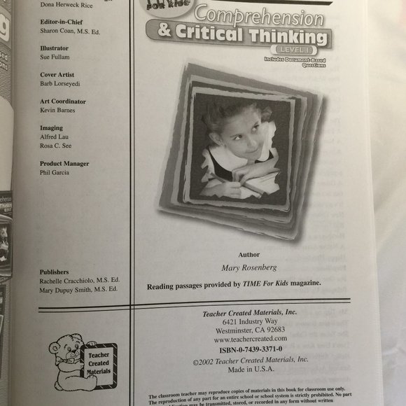 3 Comprehension & Critical Thinking teaching Books - Picture 6 of 14